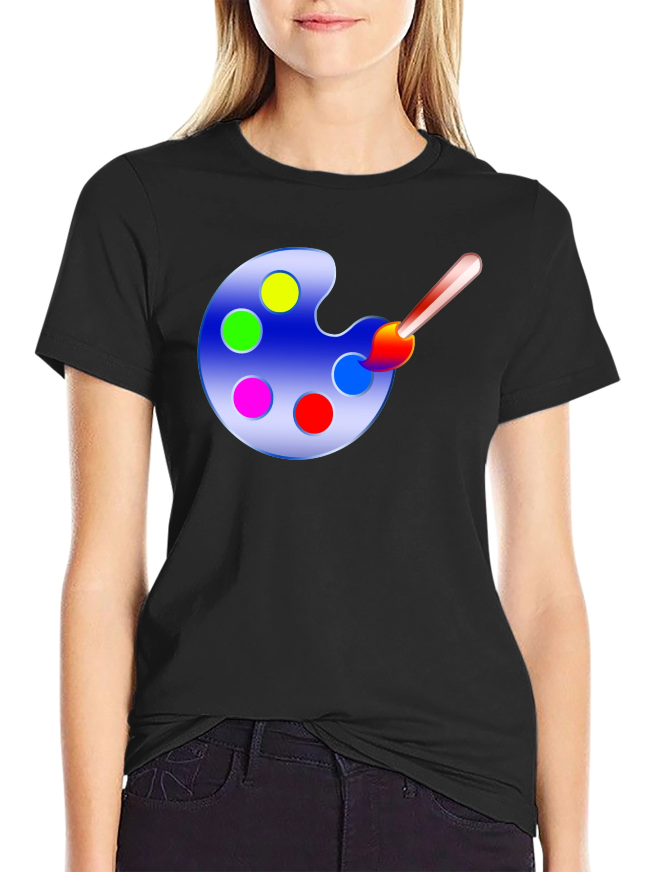 Painters Palette Graphic Tee - Art Lovers T-Shirt