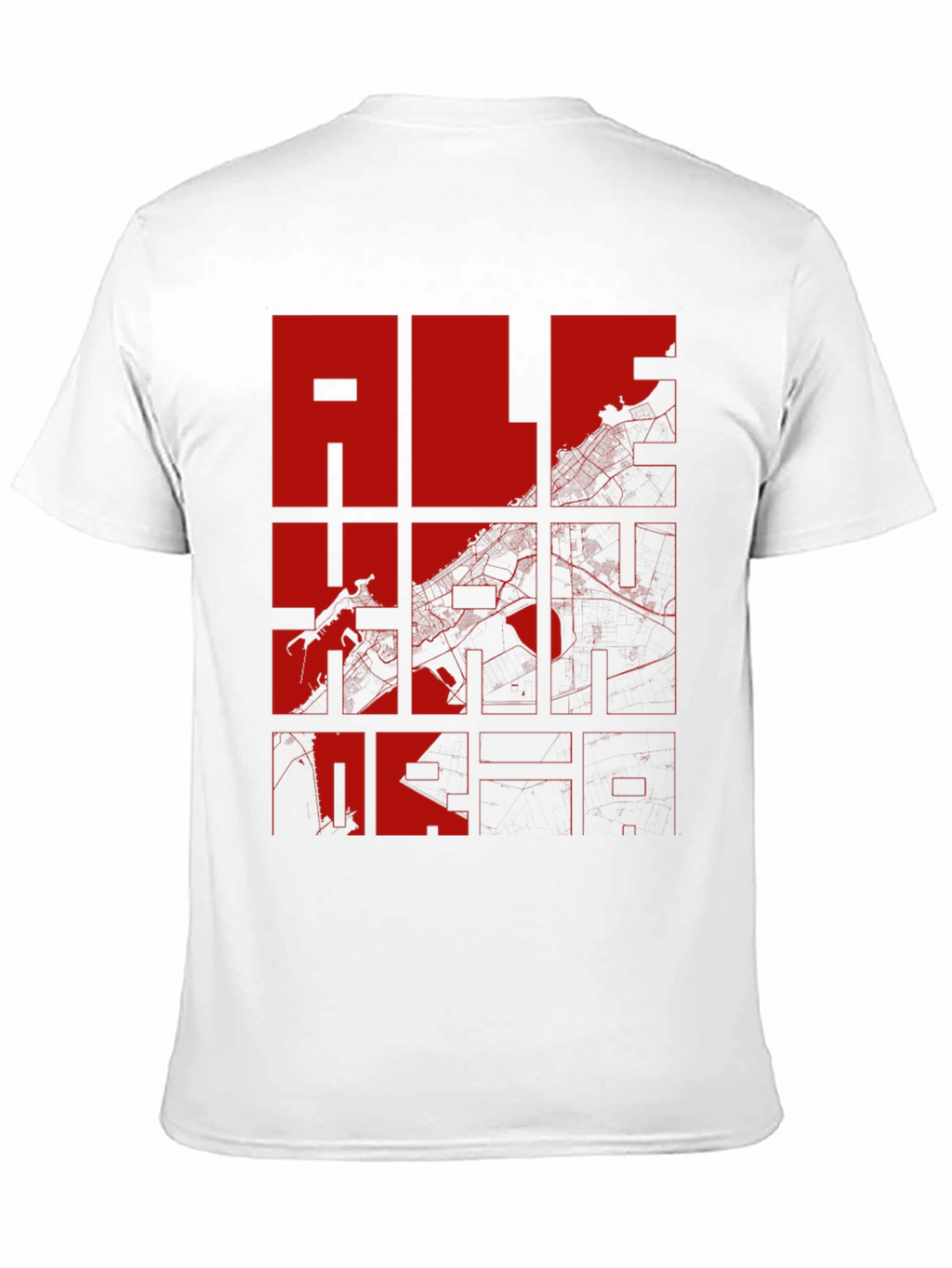 Graphic Print T-Shirt - Red and Black Design