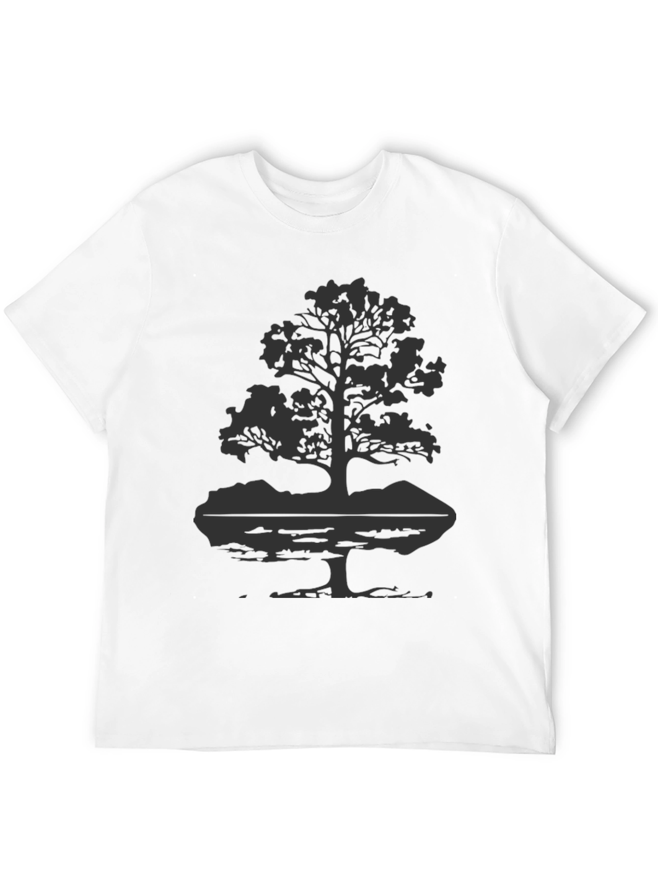 Nature Tree Graphic Tee - Black