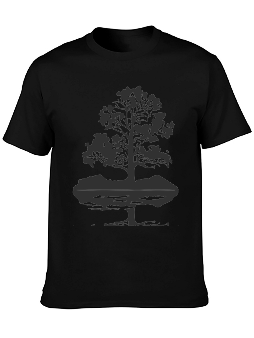 Nature Tree Graphic Tee - Black