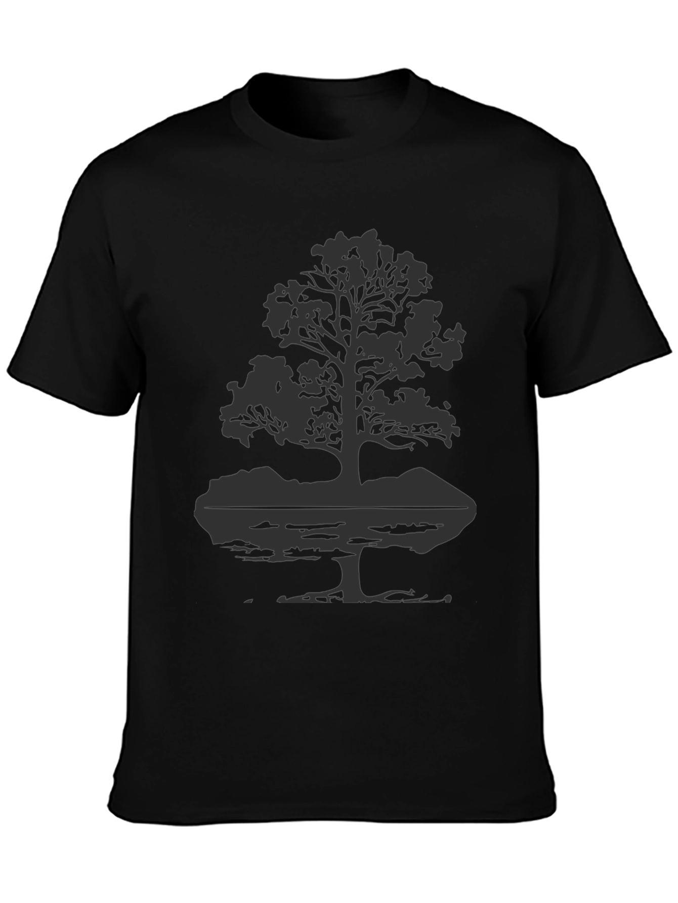 Nature Tree Graphic Tee - Black