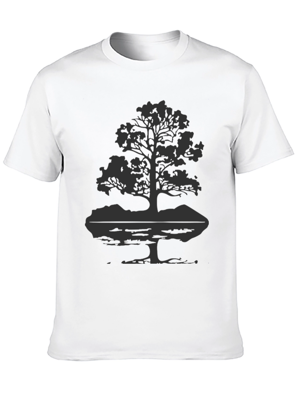 Nature Tree Graphic Tee - Black