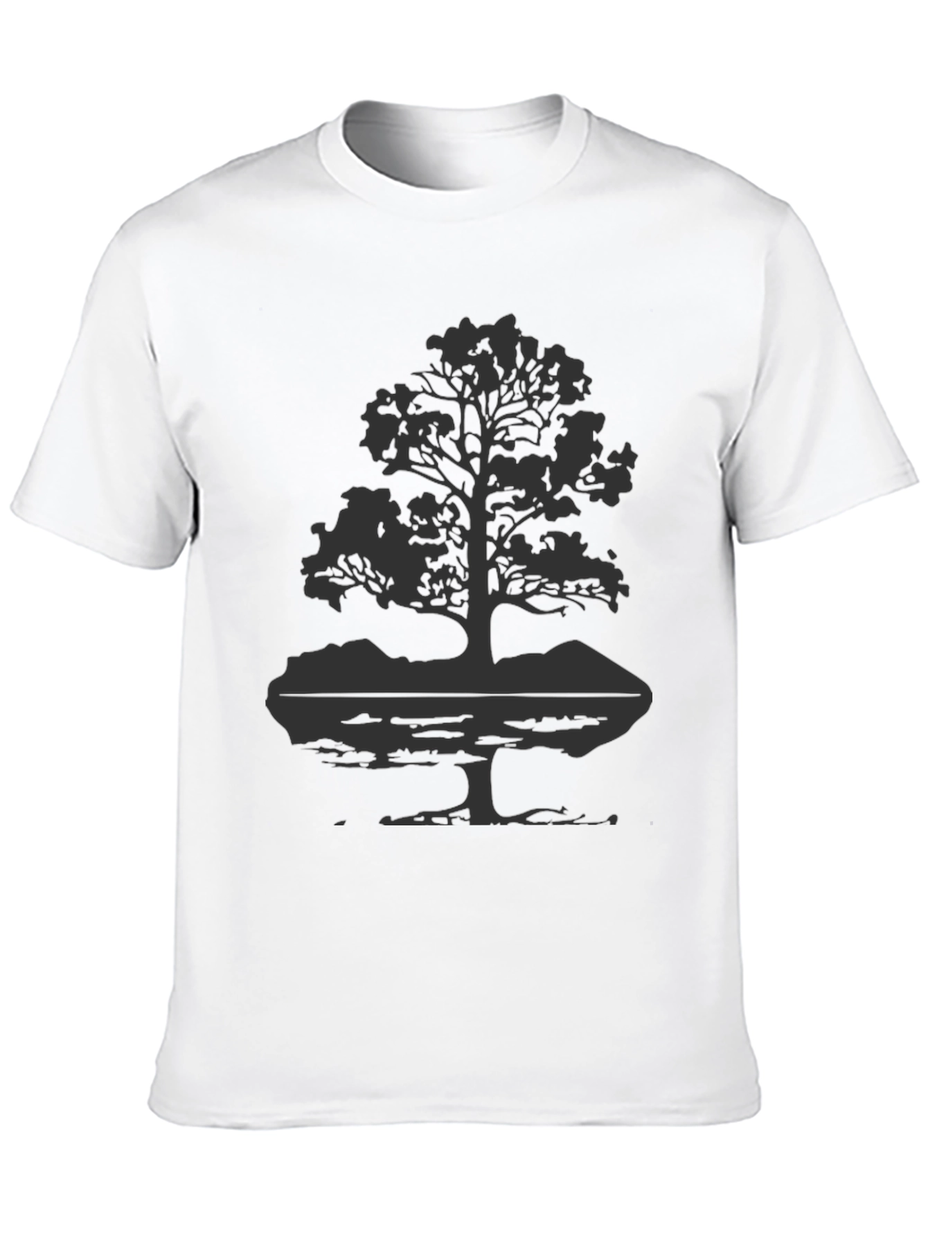 Nature Tree Graphic Tee - Black