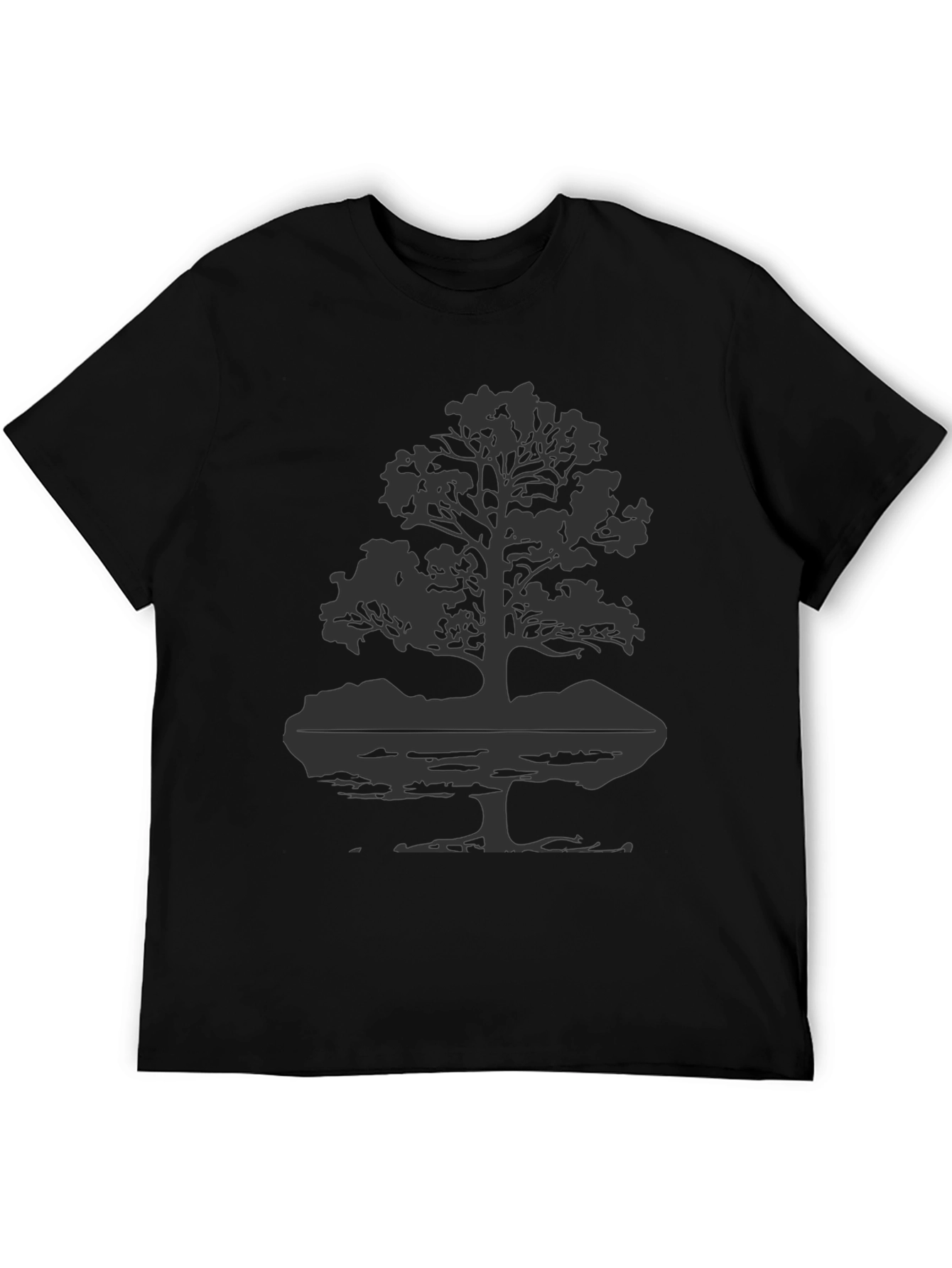 Nature Tree Graphic Tee - Black