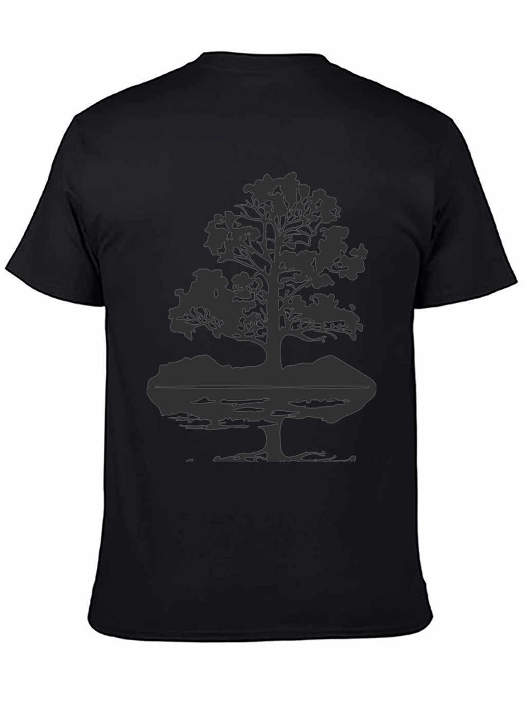 Nature Tree Graphic Tee - Black