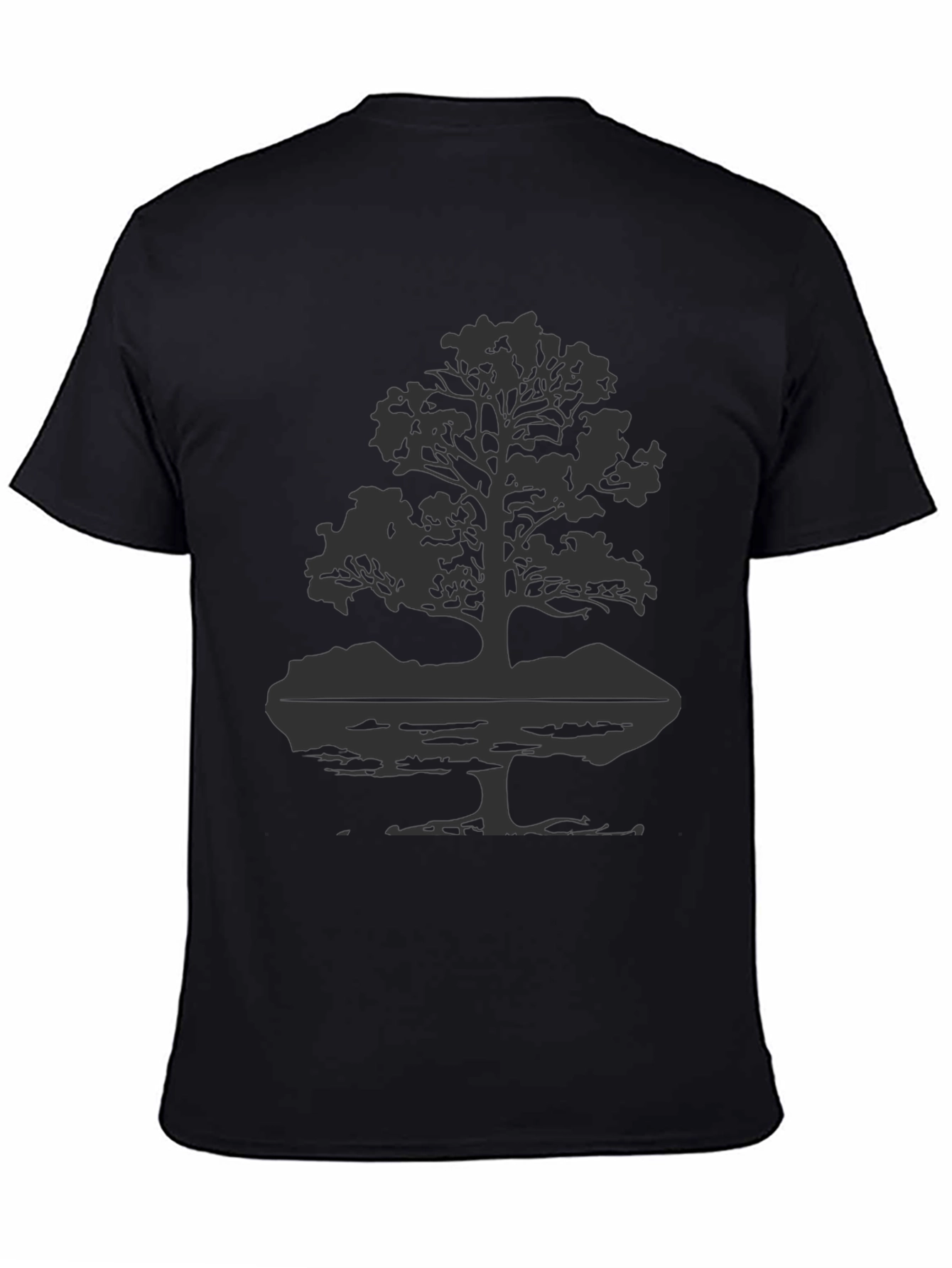 Nature Tree Graphic Tee - Black