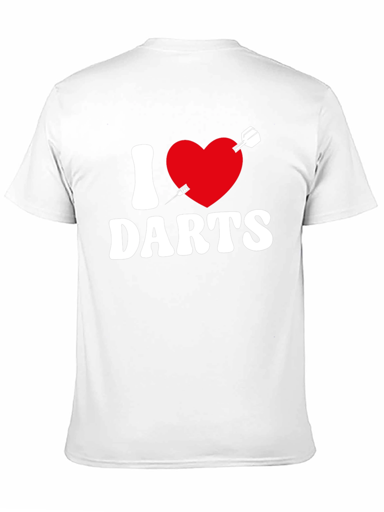I Heart Darts Graphic Tee - Black Casual Shirt
