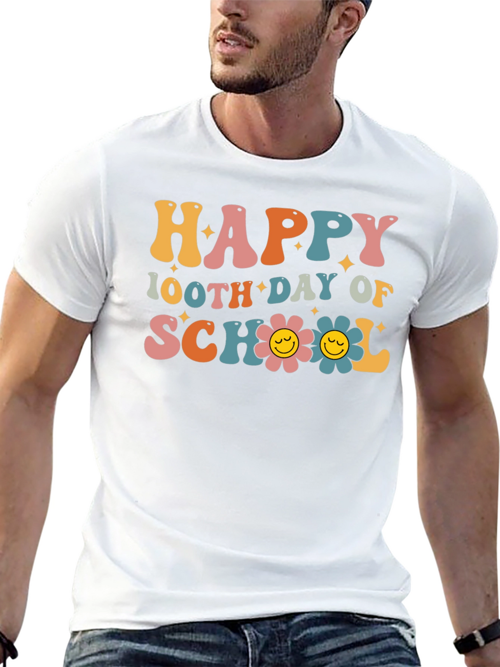 Happy 100th Day of School Graphic T-Shirt
