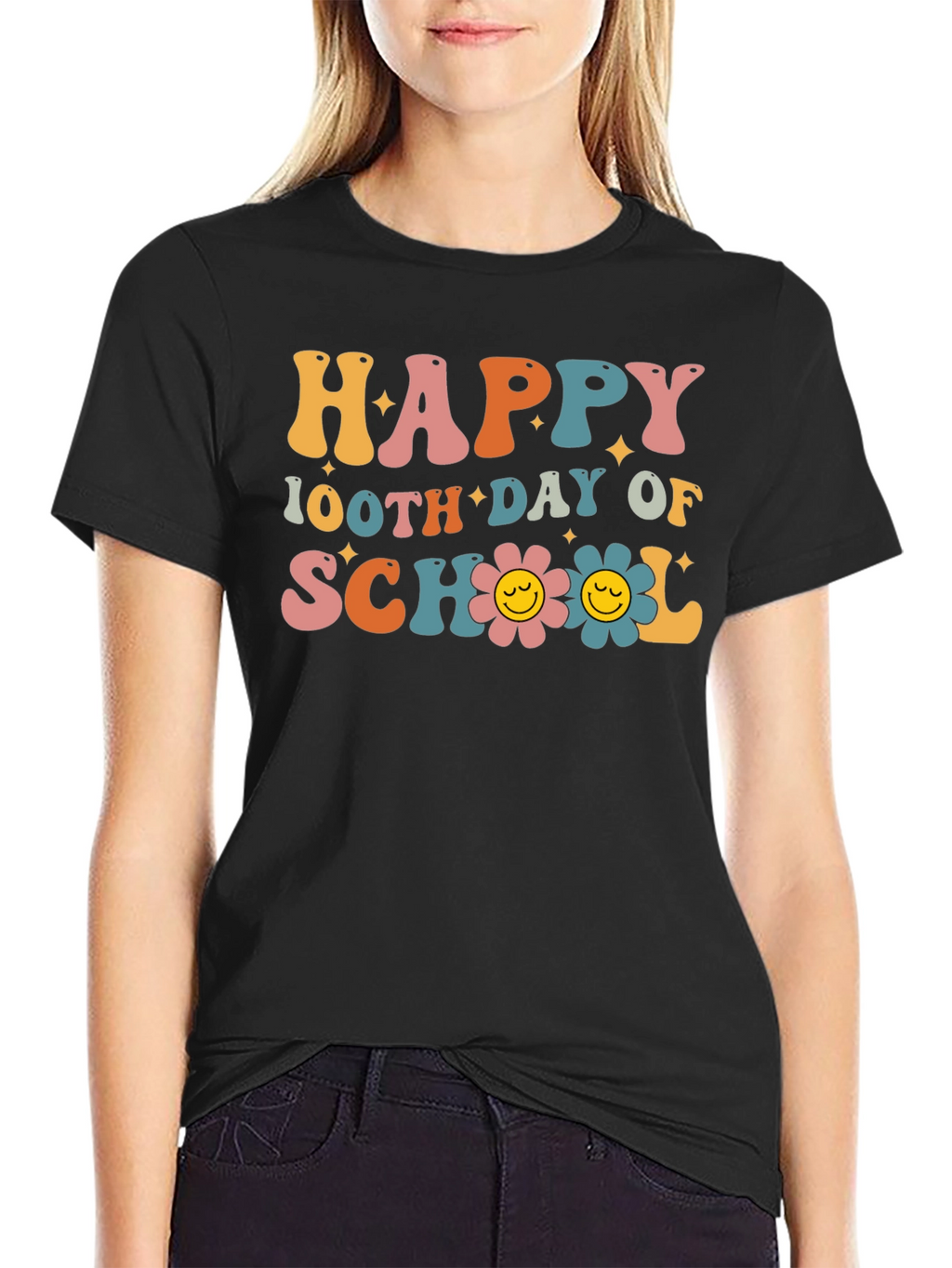 Happy 100th Day of School Graphic T-Shirt