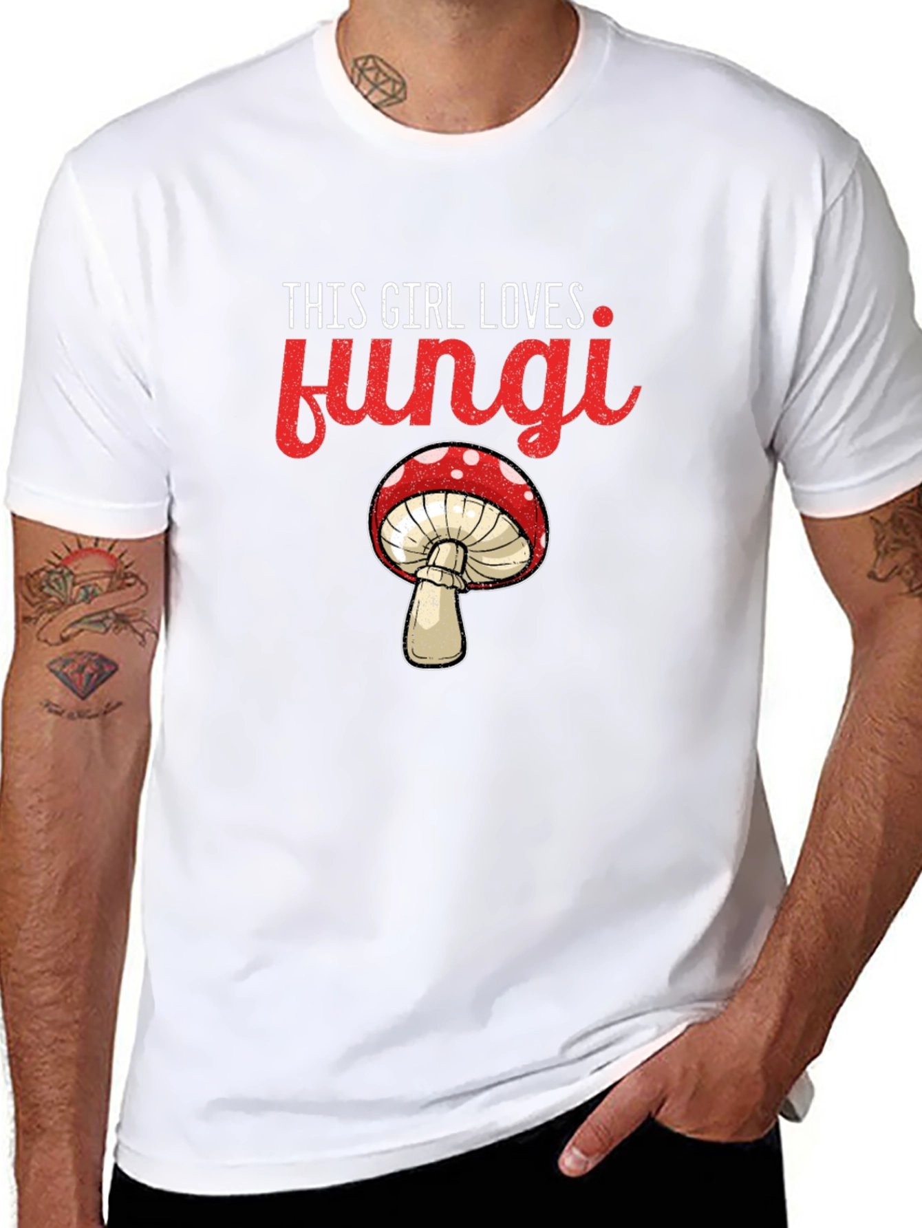 This Girl Loves Fungi T-Shirt - Novelty Mushroom Tee