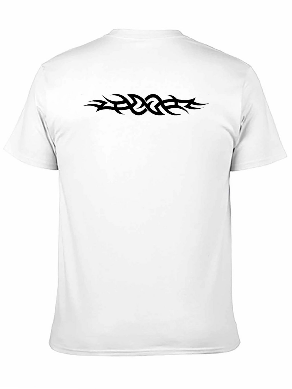 Tribal Tattoo T-Shirt - Black Crew Neck
