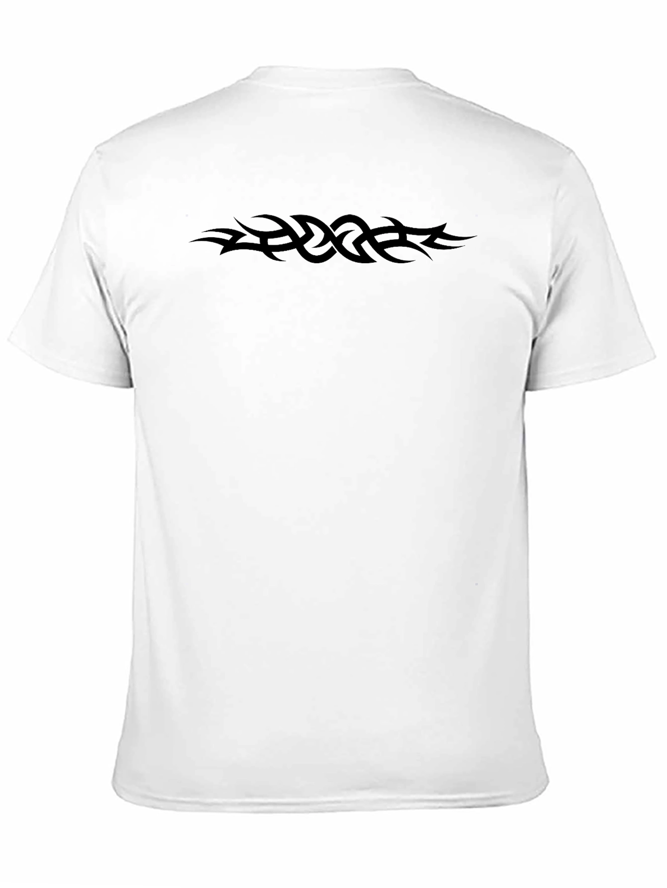 Tribal Tattoo T-Shirt - Black Crew Neck