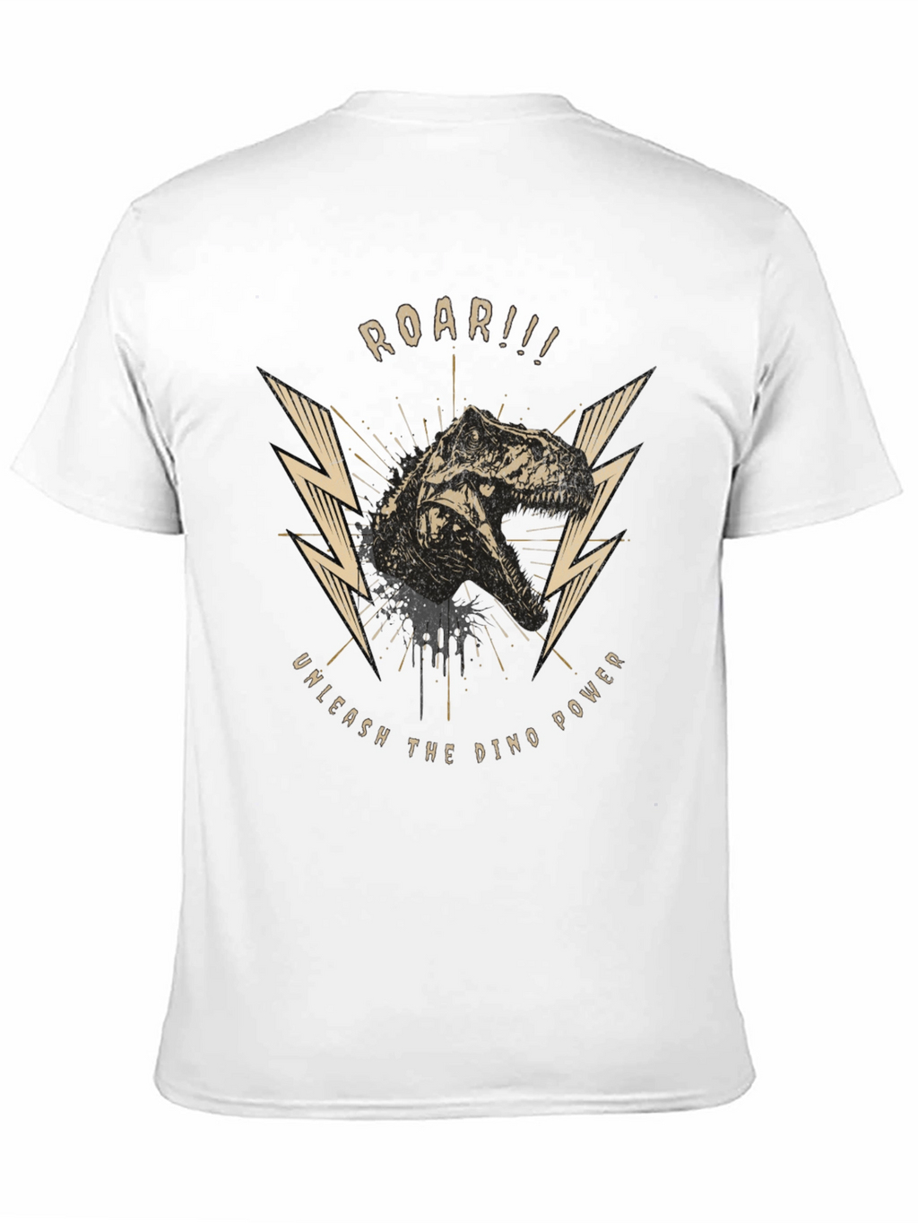 Roar Dino Power Black Graphic Tee