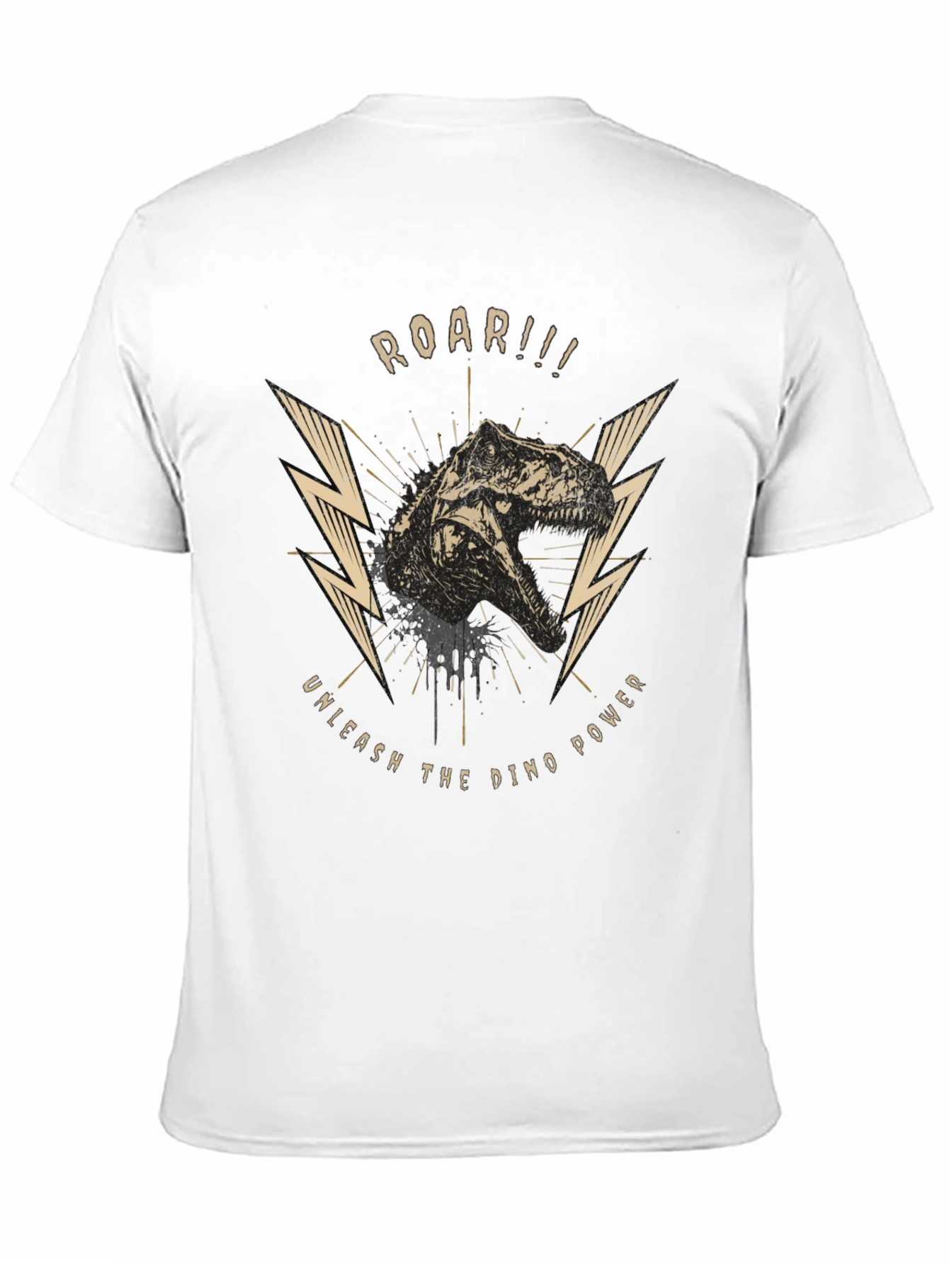 Roar Dino Power Black Graphic Tee