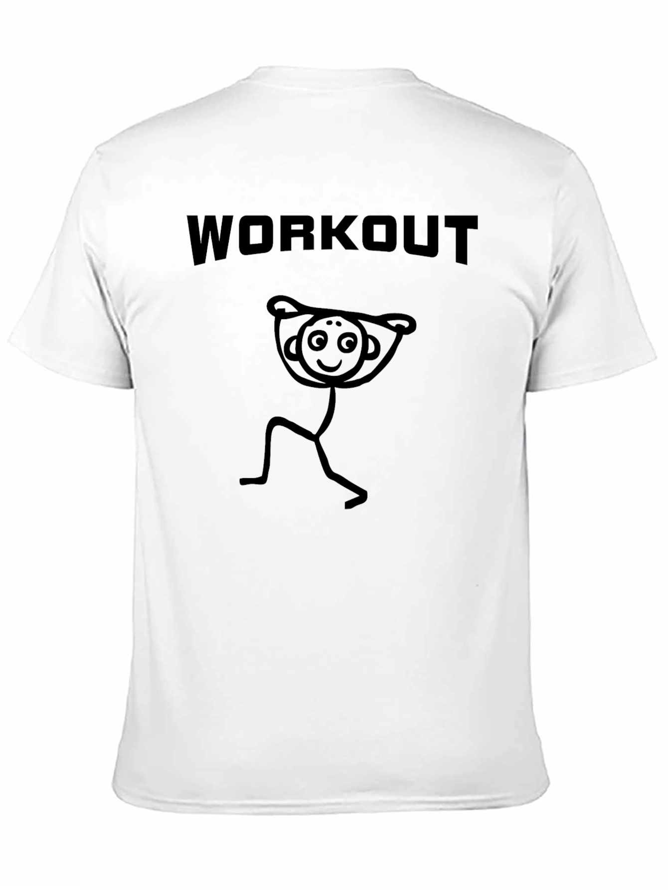 Workout Stick Figure Graphic T-Shirt