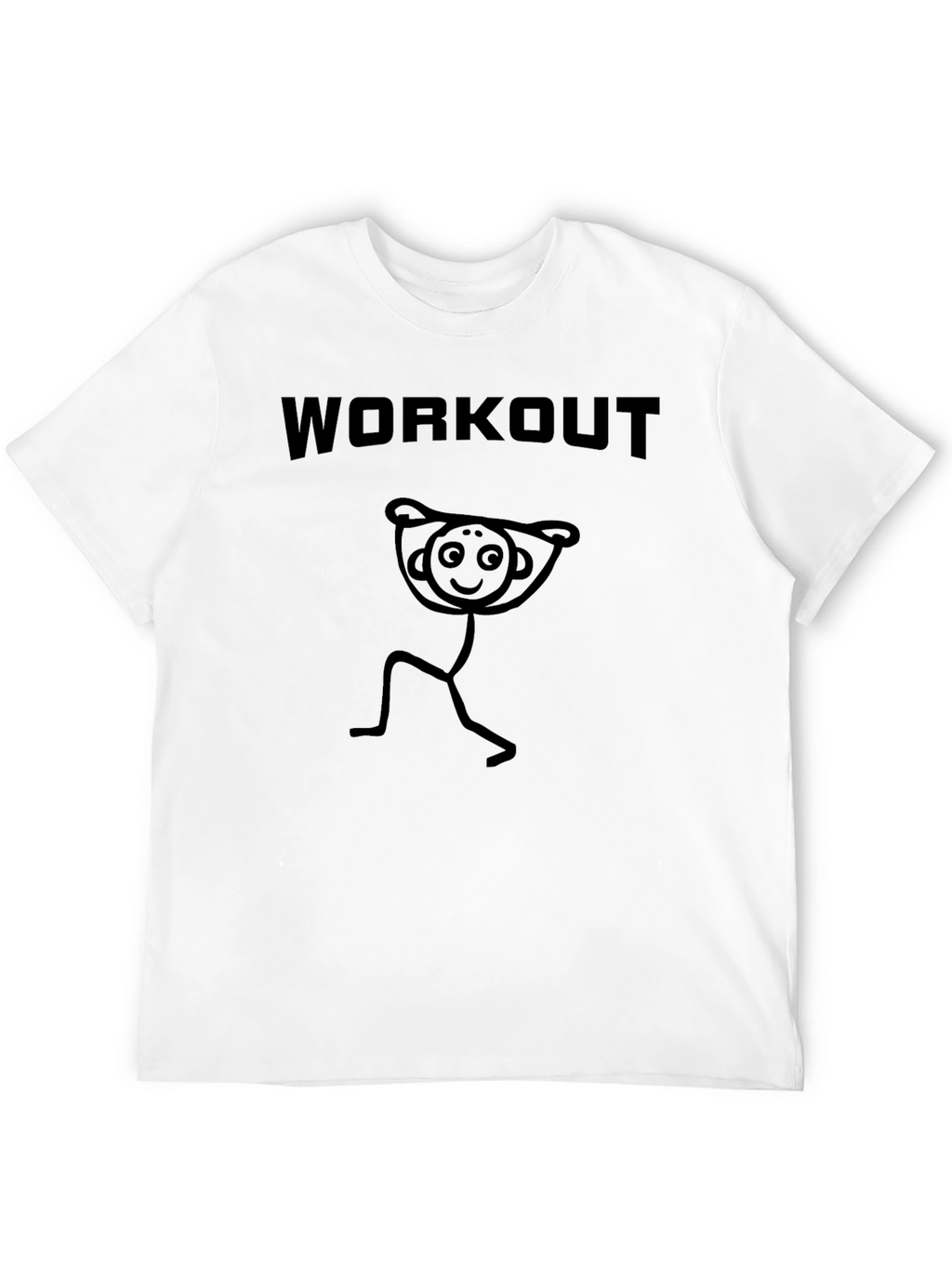 Workout Stick Figure Graphic T-Shirt