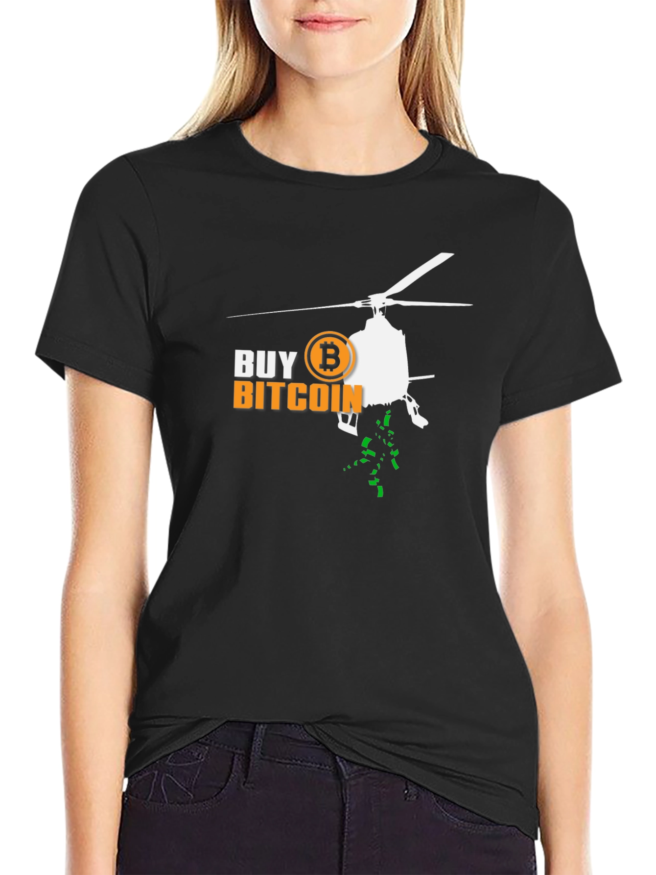 Buy Bitcoin Helicopter Money T-Shirt