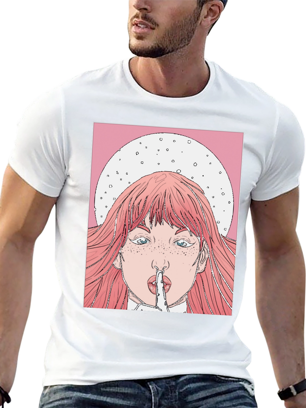 Shhh! Graphic Tee - Trendy Statement Shirt
