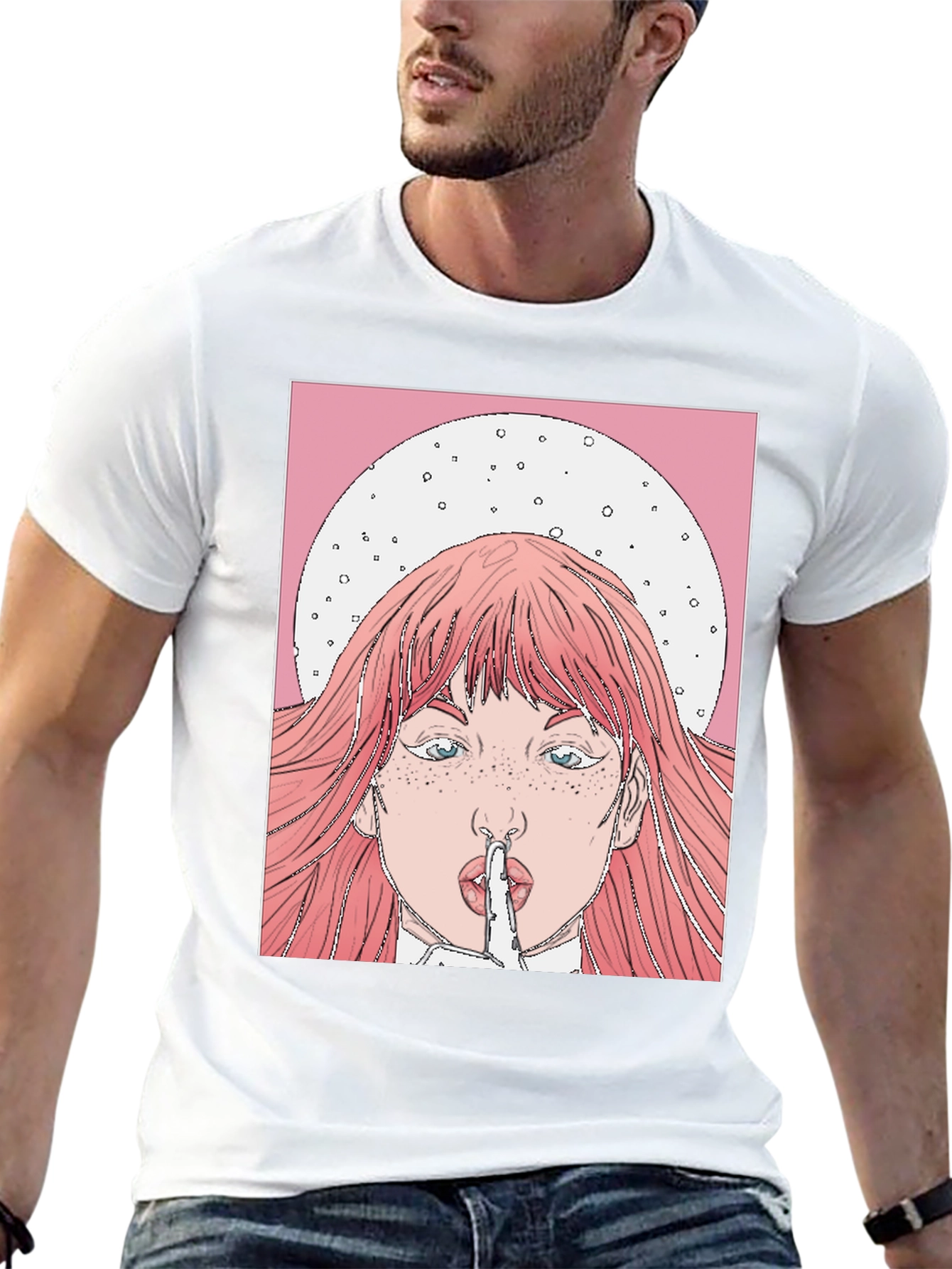 Shhh! Graphic Tee - Trendy Statement Shirt