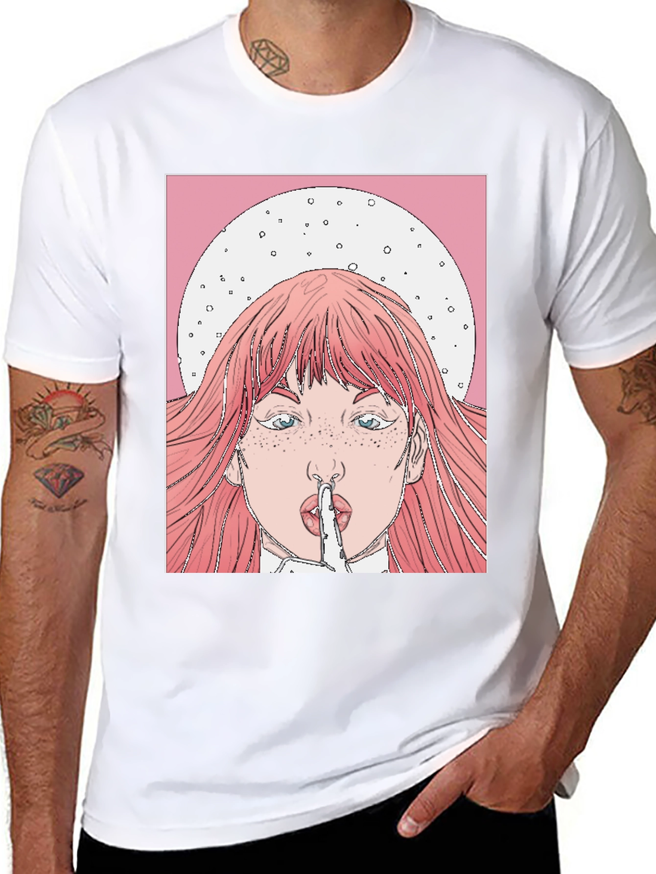 Shhh! Graphic Tee - Trendy Statement Shirt