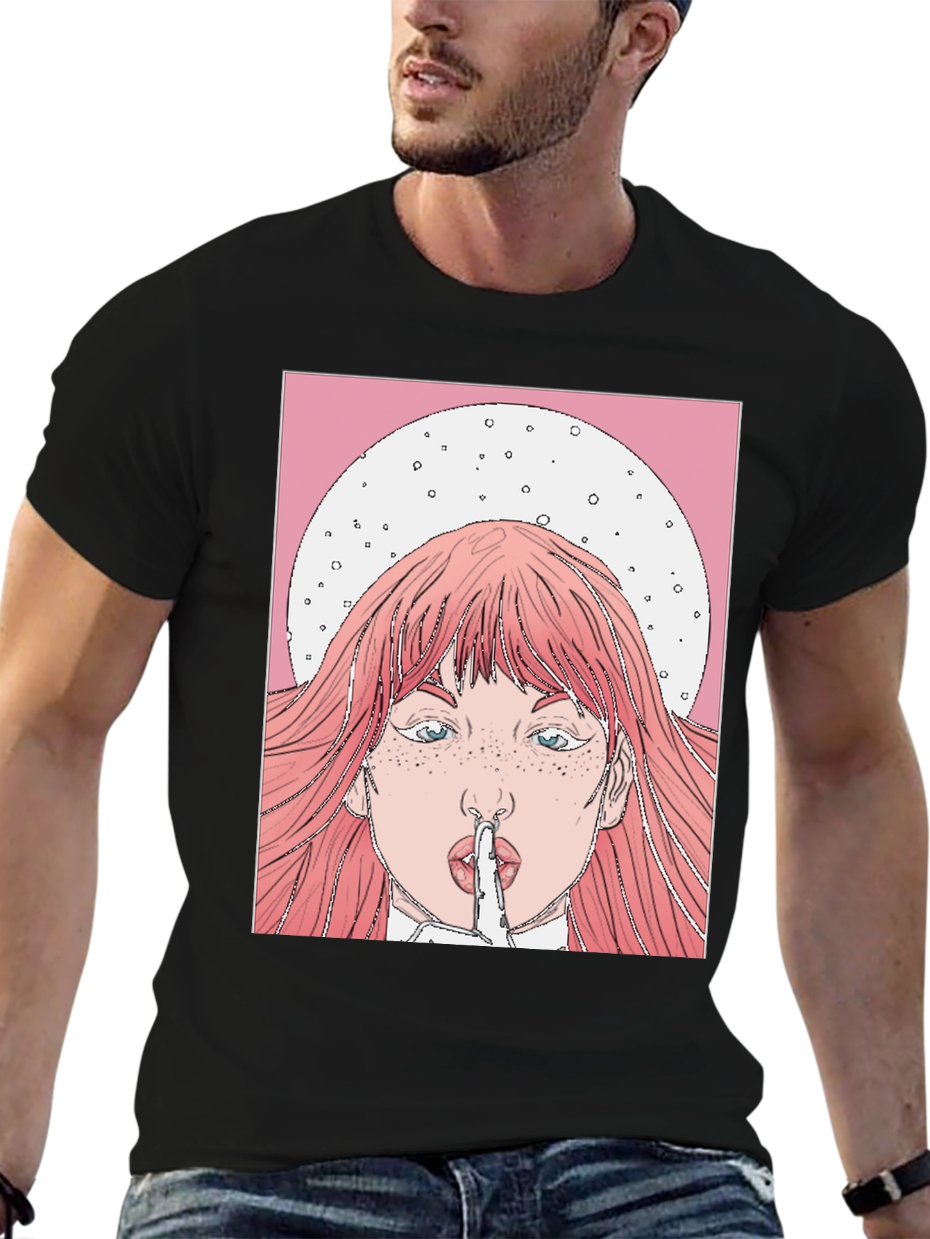 Shhh! Graphic Tee - Trendy Statement Shirt