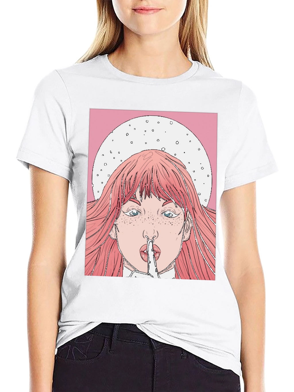 Shhh! Graphic Tee - Trendy Statement Shirt