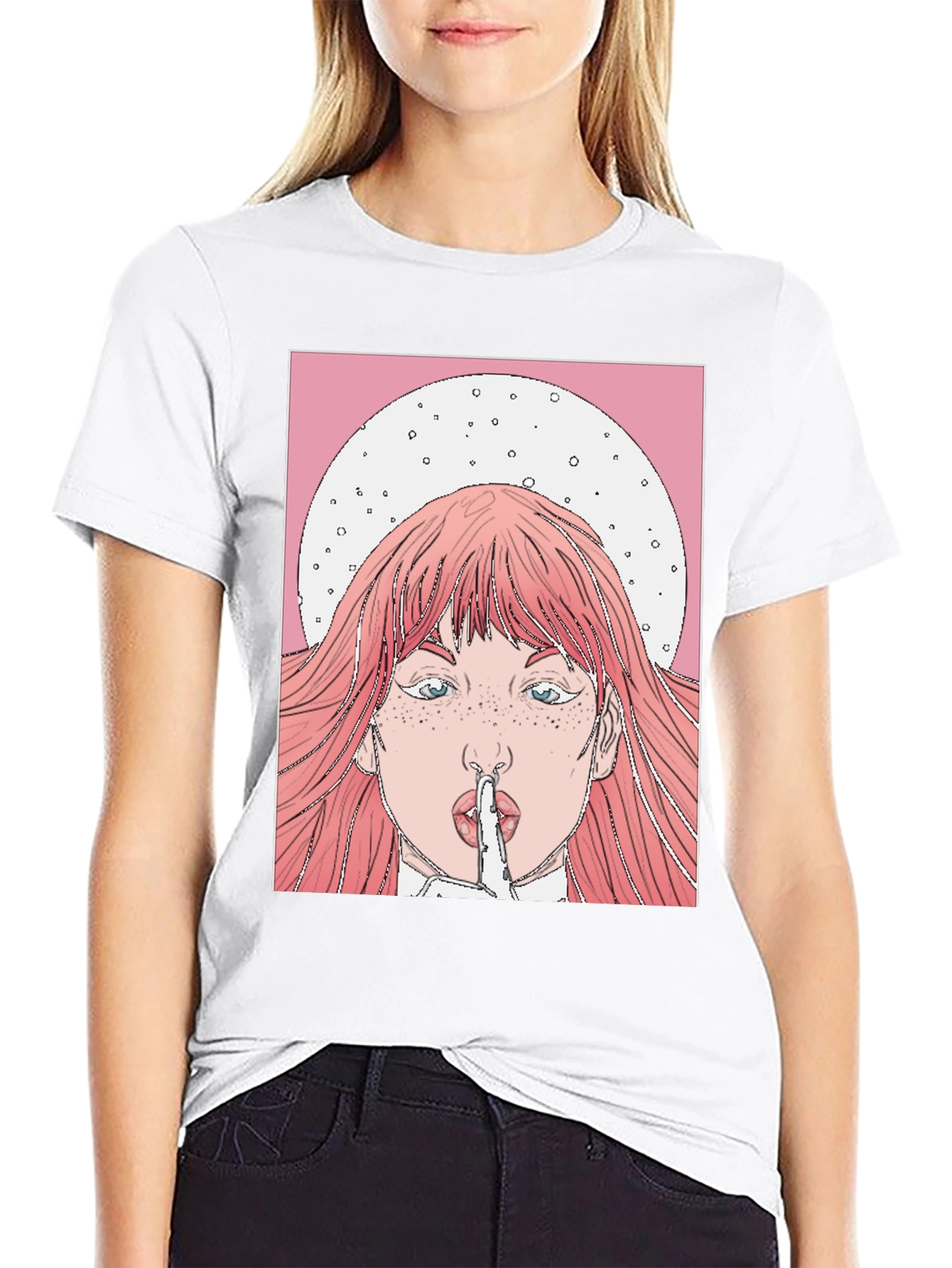 Shhh! Graphic Tee - Trendy Statement Shirt