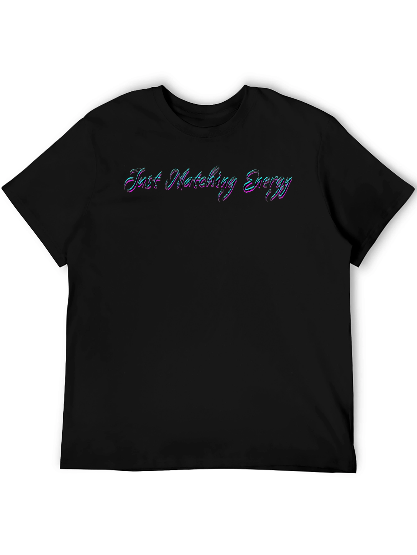 Just Matching Energy Graphic Tee - Black