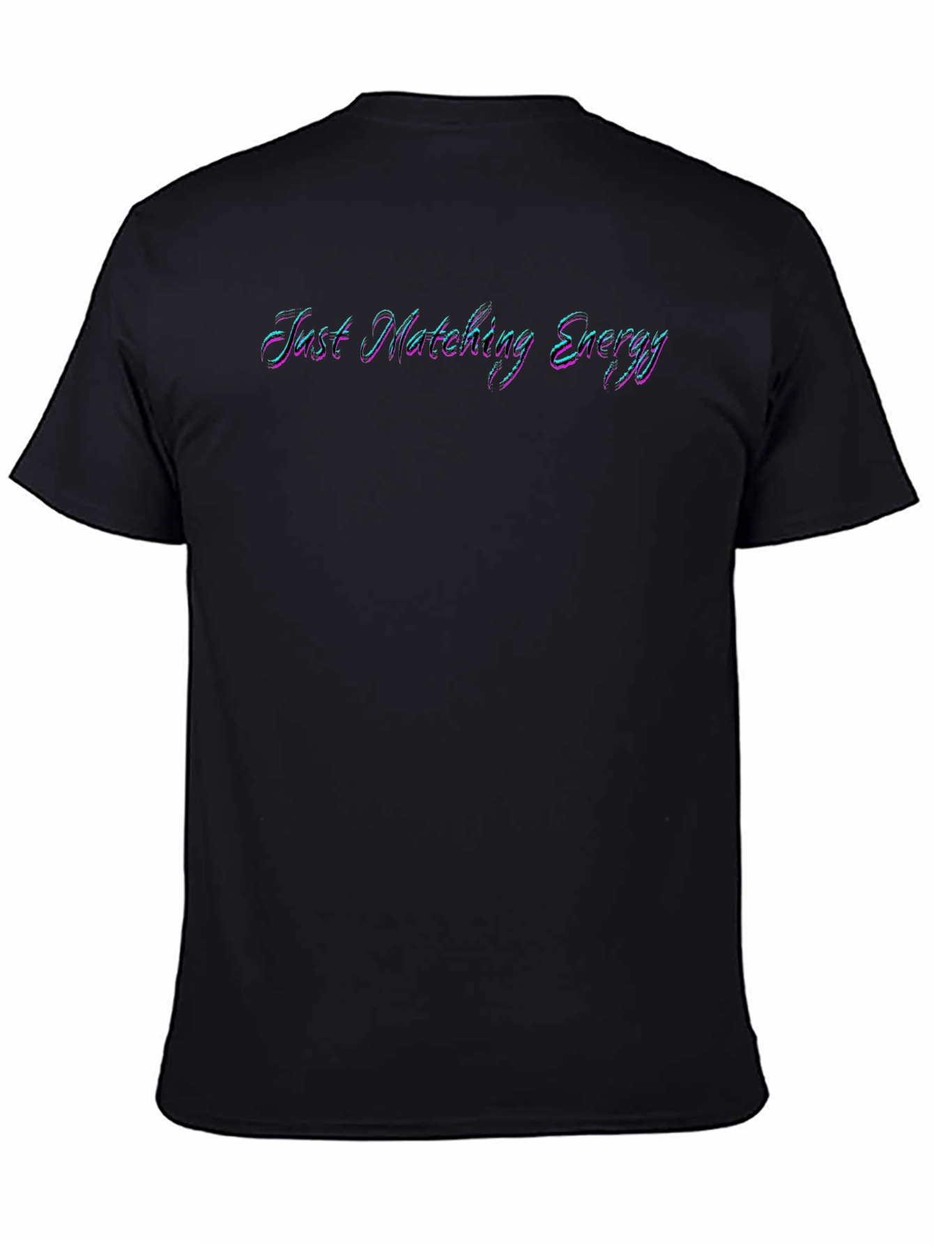 Just Matching Energy Graphic Tee - Black