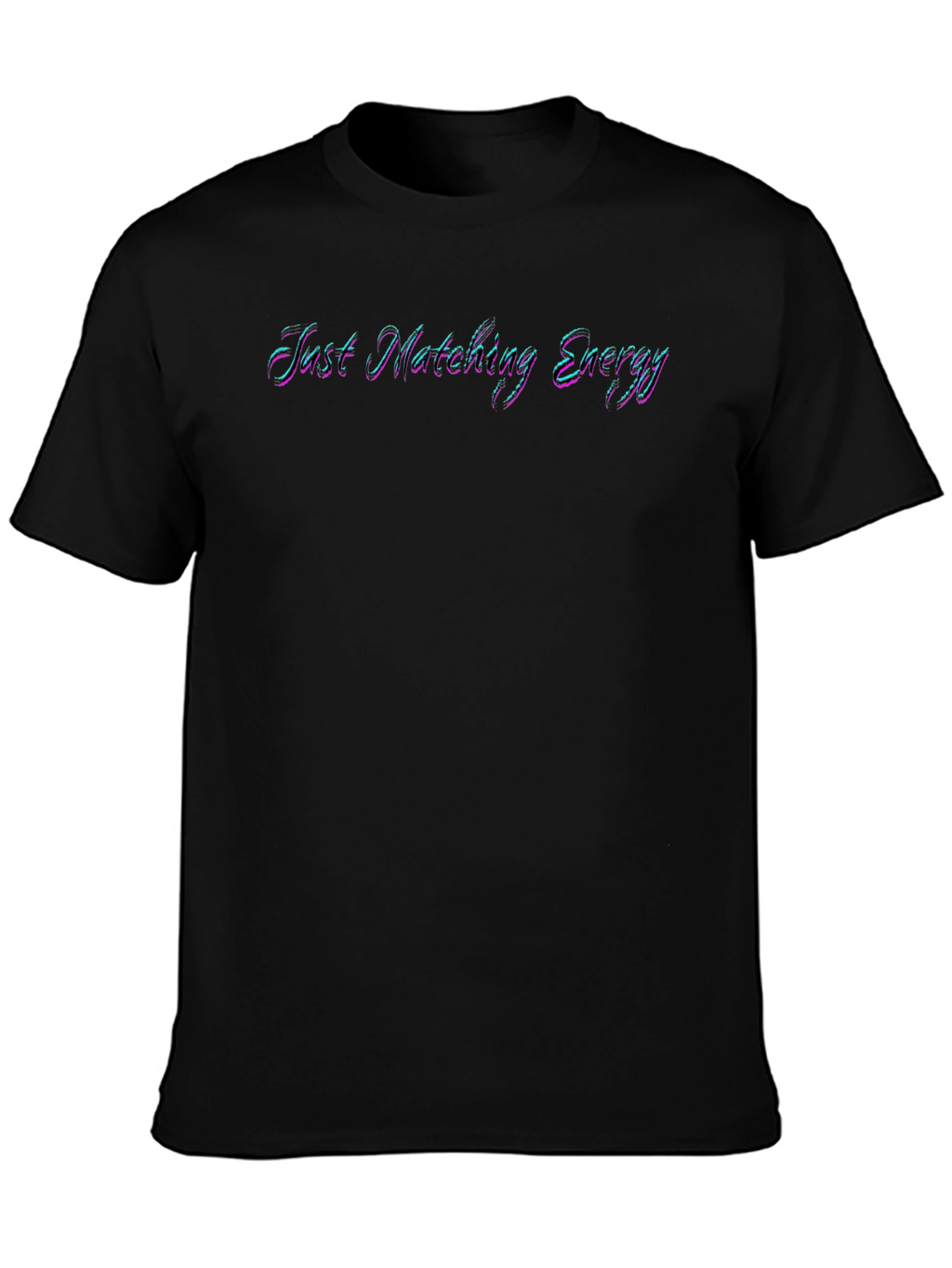 Just Matching Energy Graphic Tee - Black