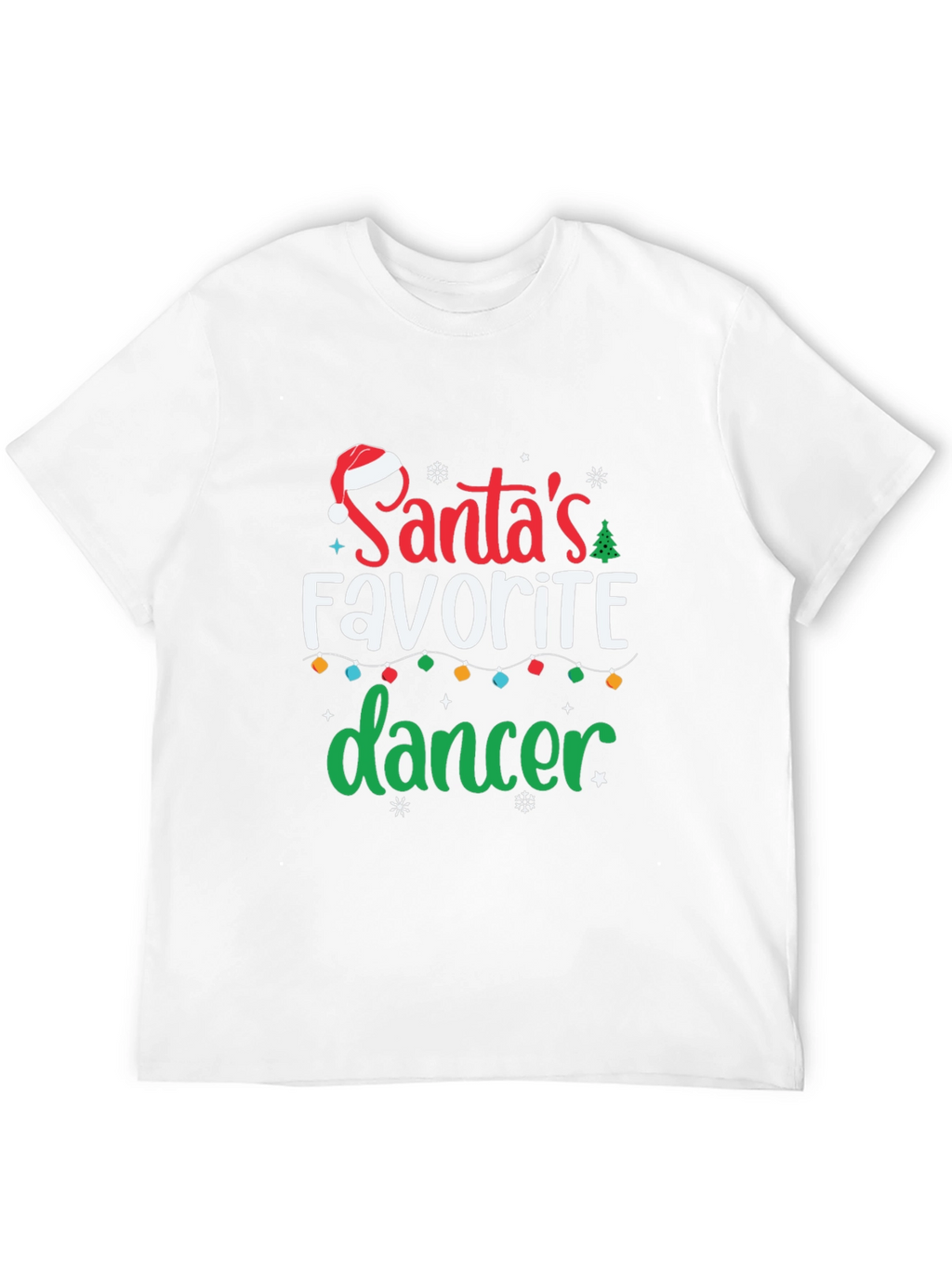 Santas Favorite Dancer Christmas Holiday T-Shirt