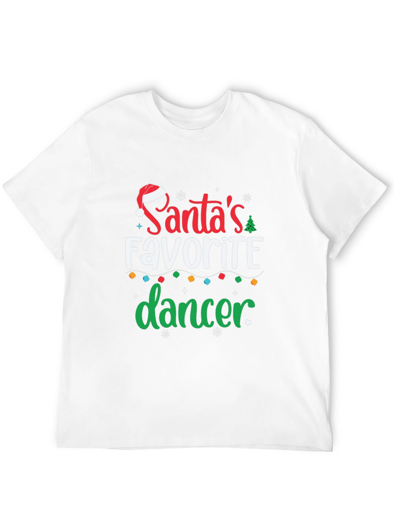 Santas Favorite Dancer Christmas Holiday T-Shirt