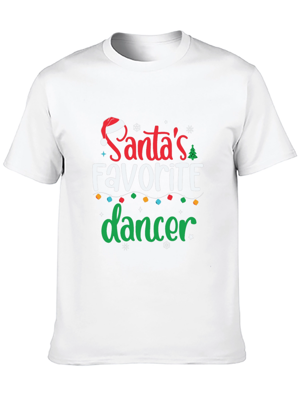 Santas Favorite Dancer Christmas Holiday T-Shirt