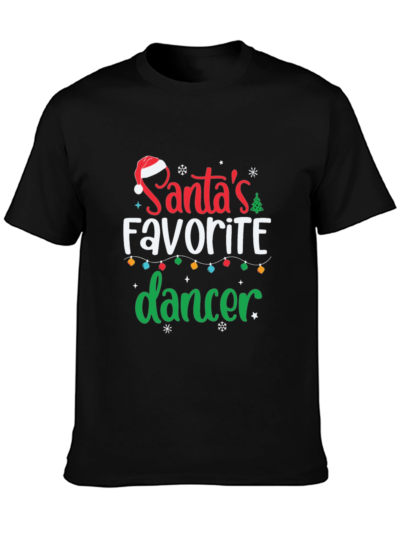 Santas Favorite Dancer Christmas Holiday T-Shirt