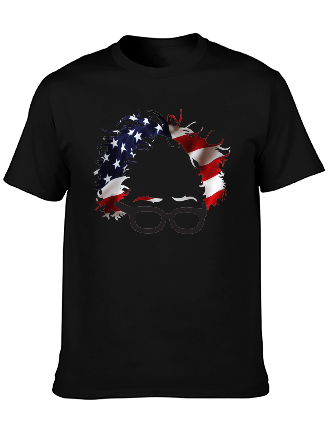 Patriotic Bernie Sanders T-Shirt - USA Flag Portrait Tee