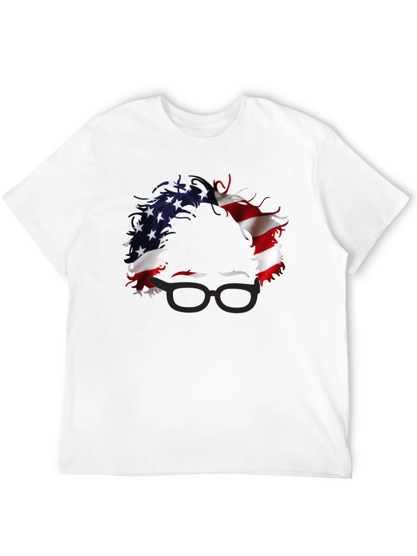 Patriotic Bernie Sanders T-Shirt - USA Flag Portrait Tee