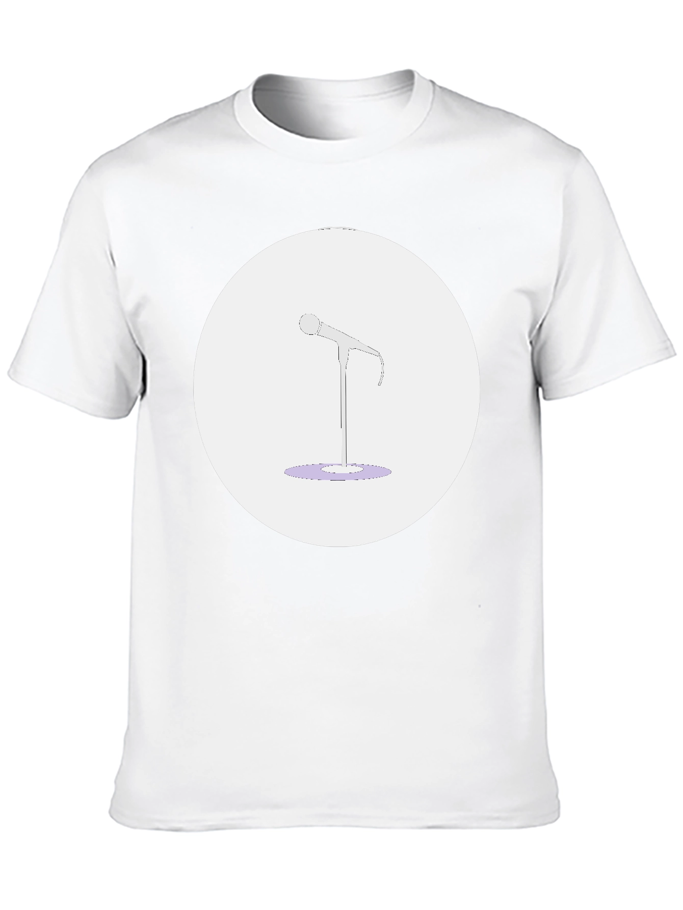 Microphone Graphic Tee - Music Lovers T-Shirt