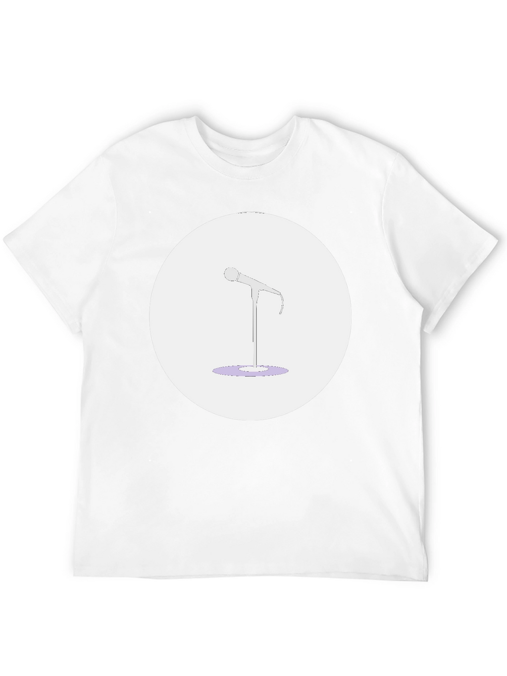 Microphone Graphic Tee - Music Lovers T-Shirt