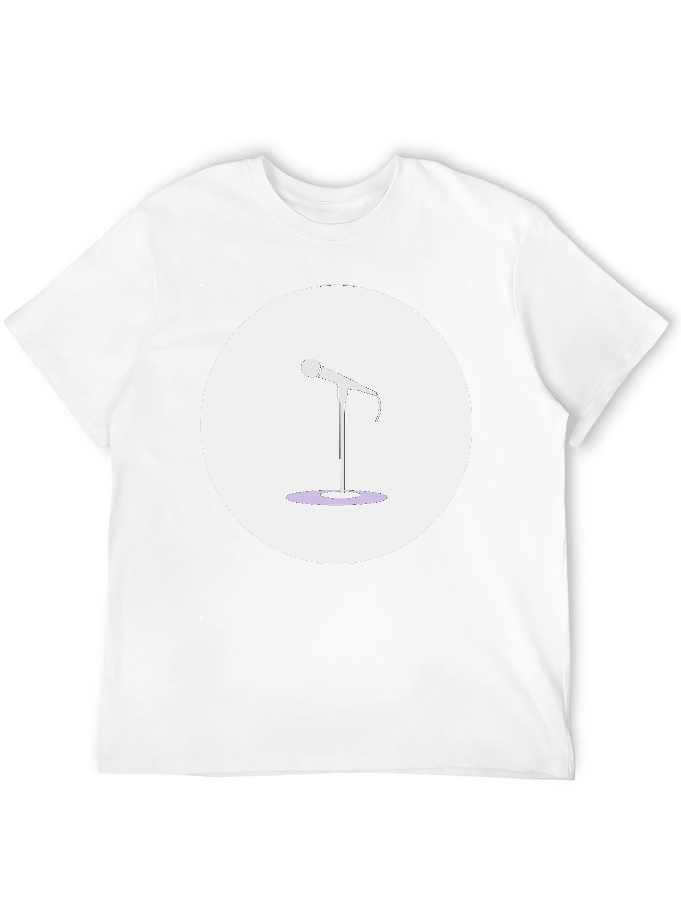 Microphone Graphic Tee - Music Lovers T-Shirt