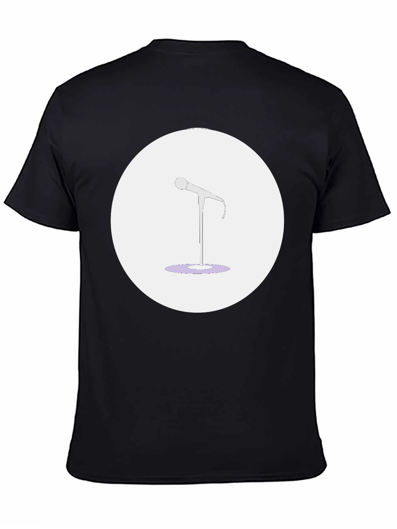 Microphone Graphic Tee - Music Lovers T-Shirt