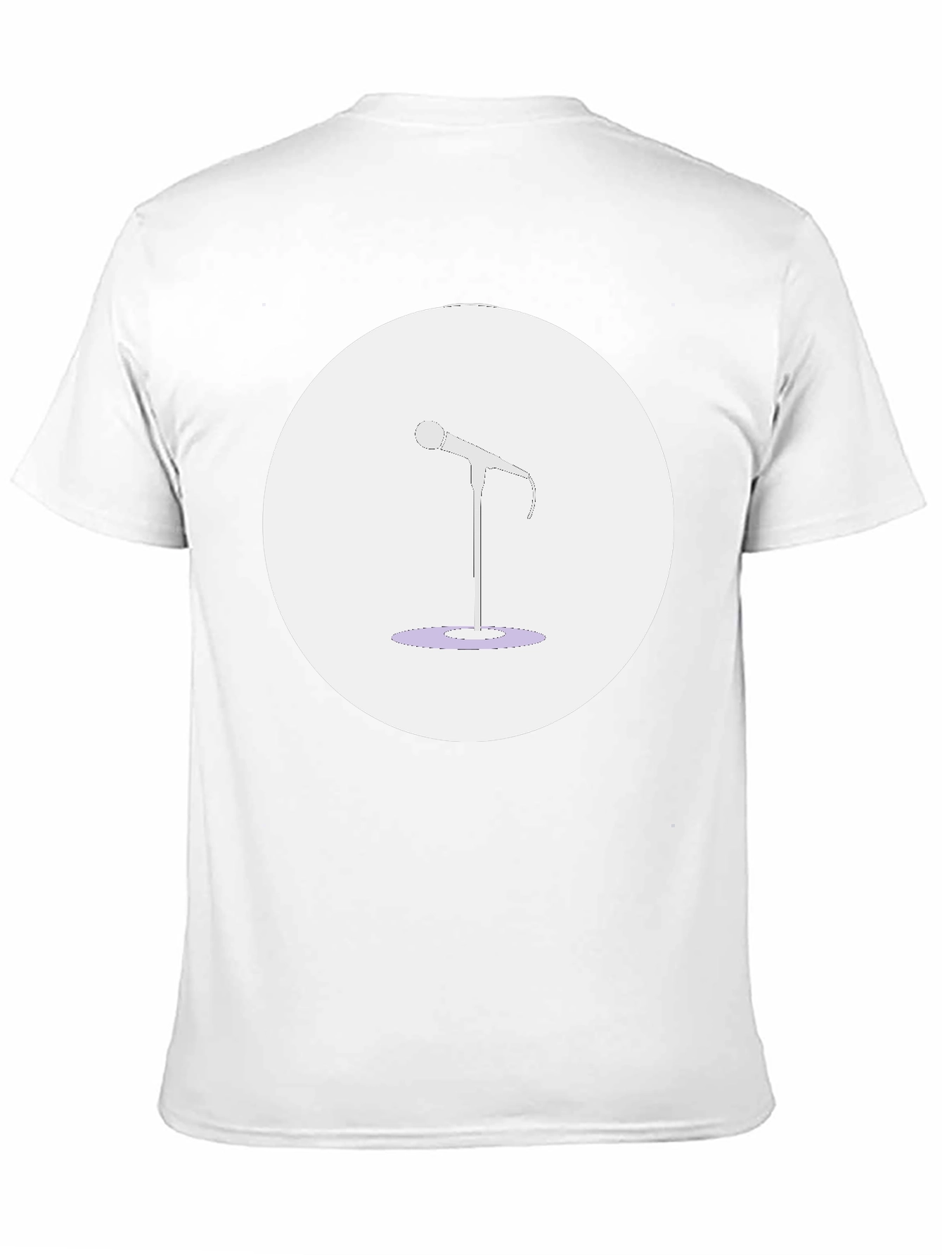 Microphone Graphic Tee - Music Lovers T-Shirt