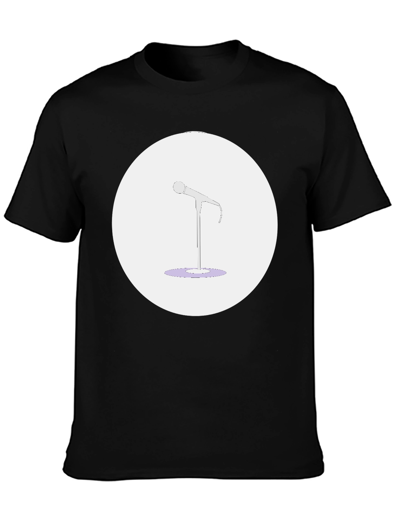 Microphone Graphic Tee - Music Lovers T-Shirt