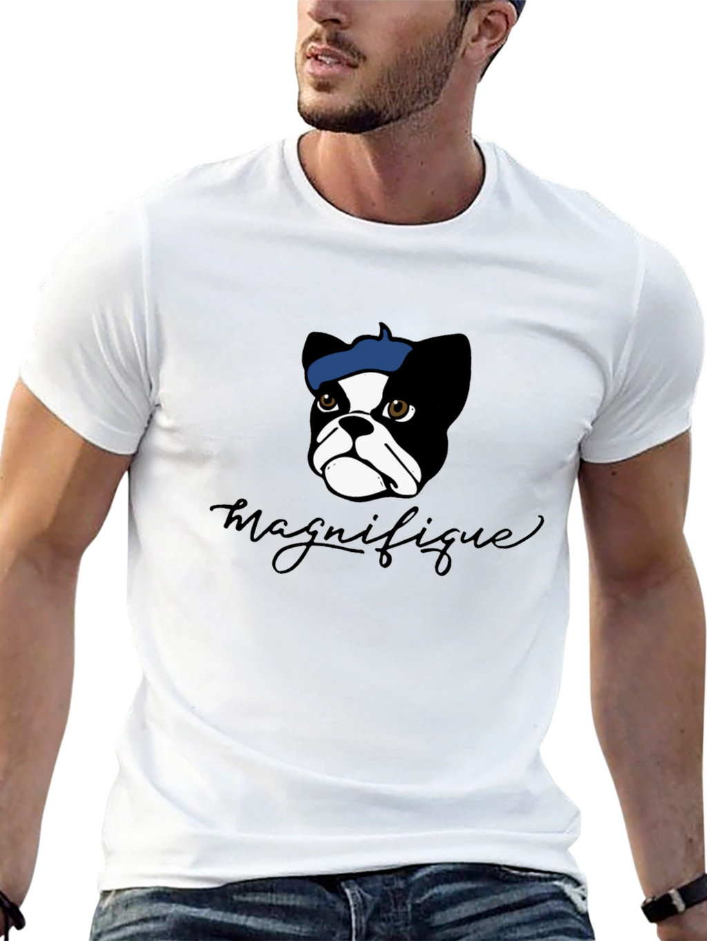 Magnifique Dog T-Shirt - French Bulldog Design