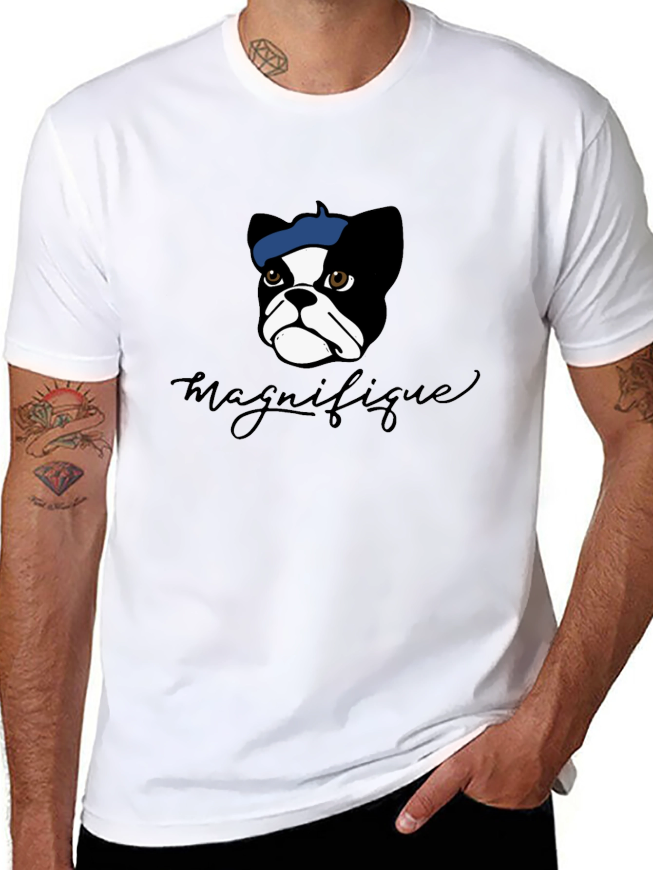 Magnifique Dog T-Shirt - French Bulldog Design
