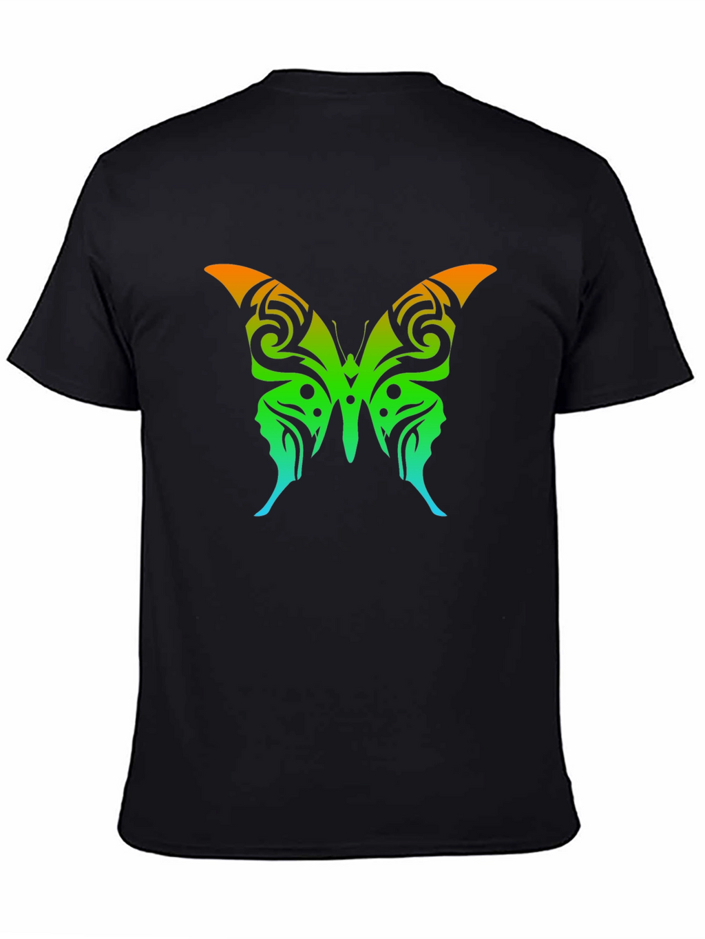 Butterfly Graphic Tee - Mens Black T-Shirt