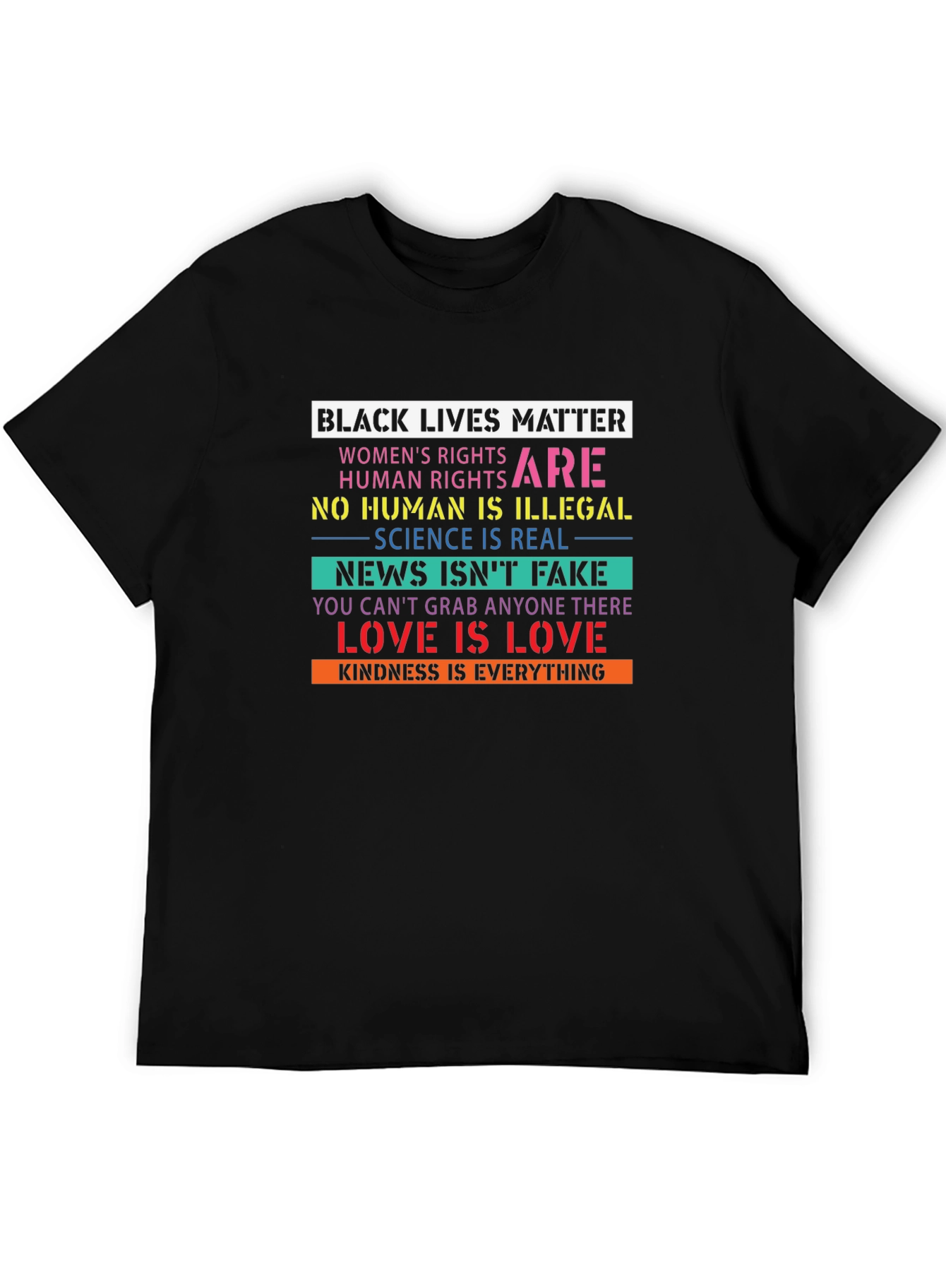 Equality Matters T-Shirt Black Lives Matter Human Rights