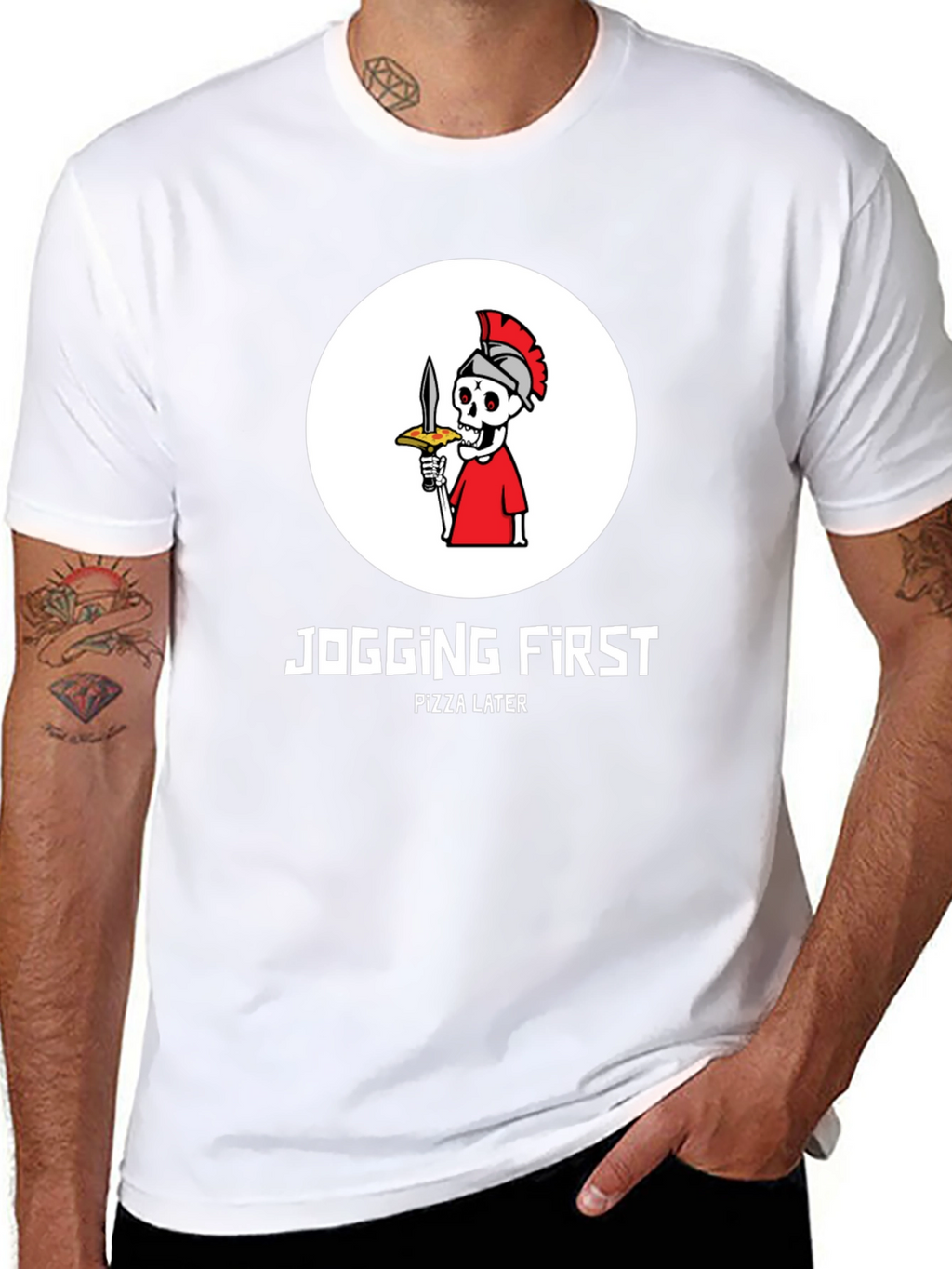 Jogging First Pizza Later T-Shirt