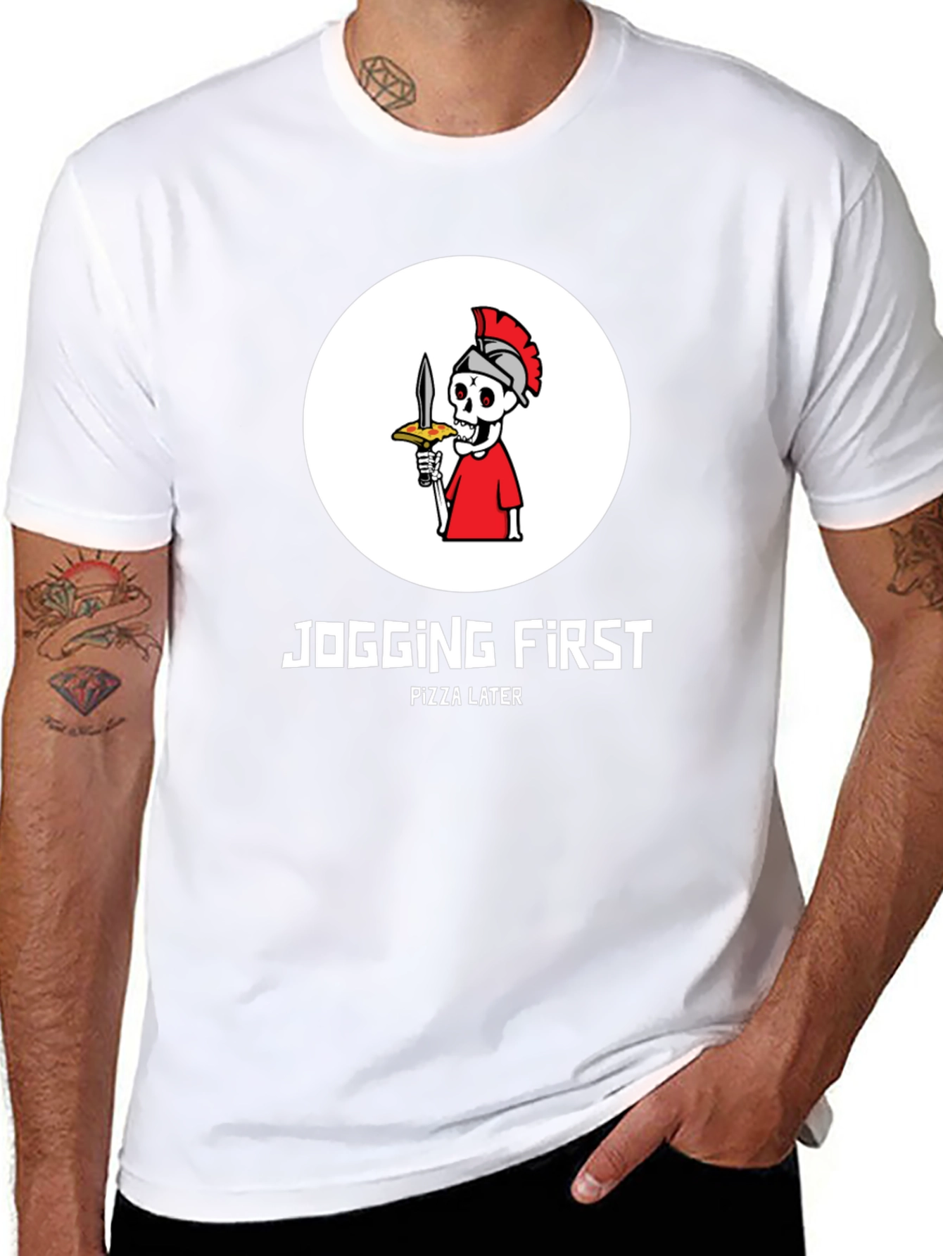 Jogging First Pizza Later T-Shirt