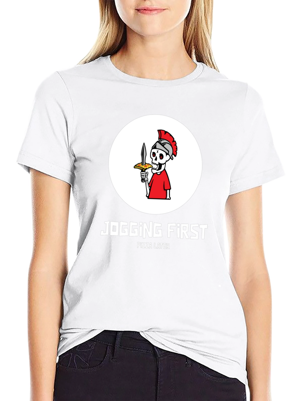 Jogging First Pizza Later T-Shirt