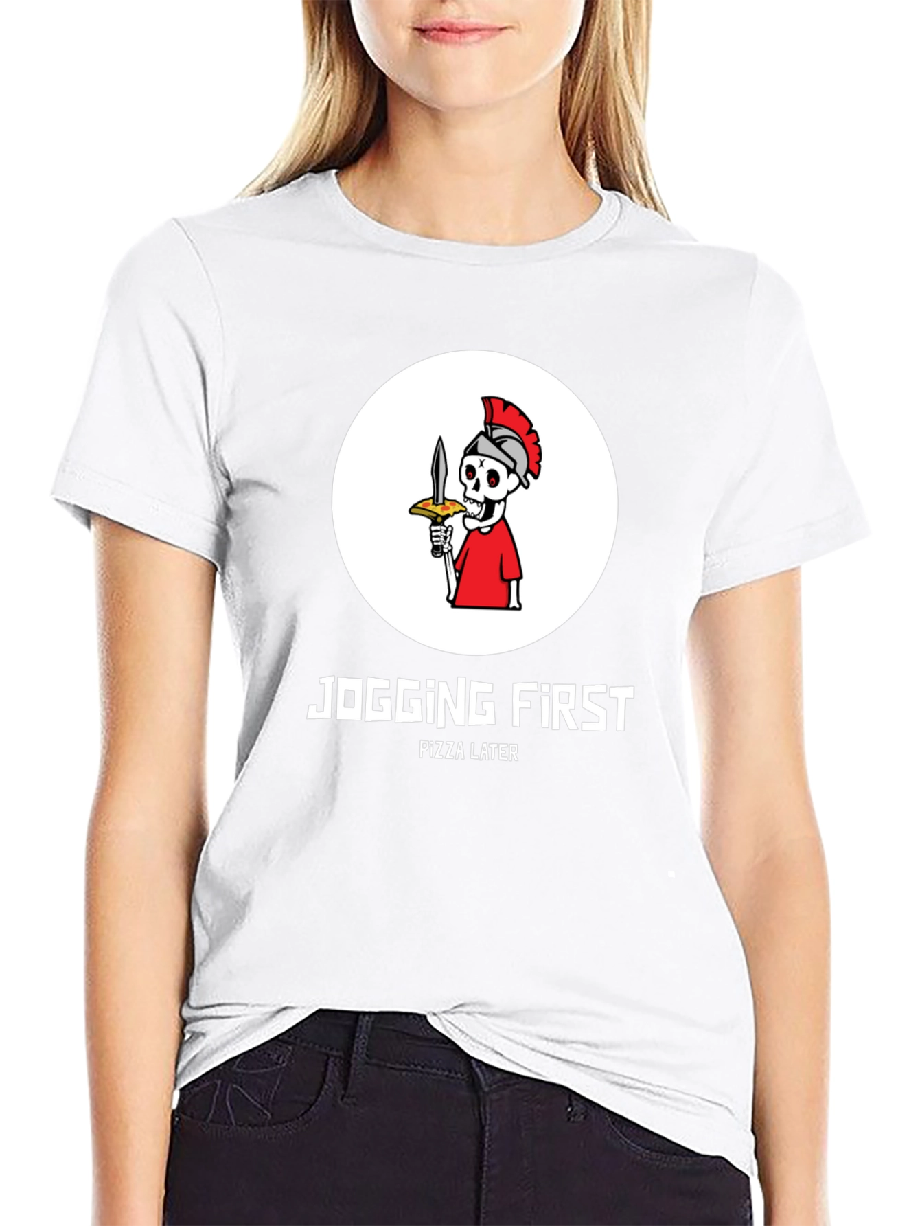 Jogging First Pizza Later T-Shirt